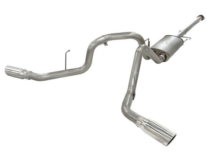 aFe MACHForce XP Exhausts 3inSS Dual Side Exit Cat - Back 11 - 14 Ford F150 Ecoboost V6 - 3.5L (TT) - My Store