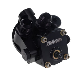 compare product Peterson Fluid Systems Primer Filter Mount -12AN 1 1/2-16 - Right Side Inlet