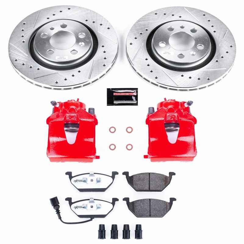 Power Stop 06 - 99 Volkswagen Beetle Front Z26 Street Warrior Brake Kit w/Calipers - My Store