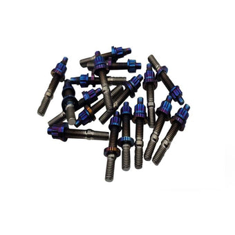 compare product BLOX Racing Xtreme Titanium Intake/Exhaust Manifold Studs Burnt 65mm 7-Piece Kit