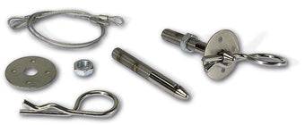 compare product Moroso Oval Track Hood Pin Set - 3/8in Diameter - 4in Pin - Steel - 2 Pack