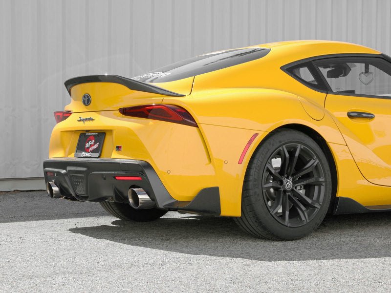 aFe POWER Takeda 2021 Toyota Supra 2.0L (t) 2.5in - 3in 304 SS CB Exhaust w/ Polished Tips - My Store