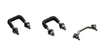 compare product Kentrol 55-86 Jeep Windshield Tie Down Kit CJ - Polished Silver