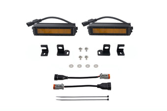 compare product Diode Dynamics 2024+ Toyota Tacoma SS6 LED Fog Light Kit - Amber Wide