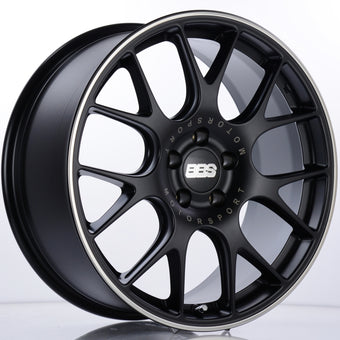 compare product BBS CH-R 19x8.5 5x112 ET32 Satin Black Polished Rim Protector Wheel -82mm PFS/Clip Required
