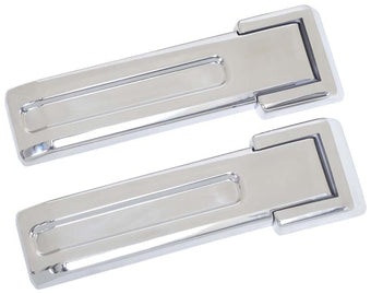 compare product Kentrol 07-18 Jeep Wrangler JK Tailgate Hinge Overlays 4 Pieces - Polished Silver