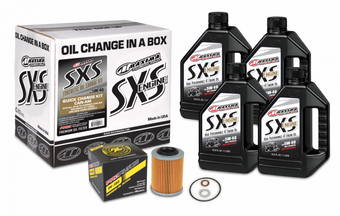 compare product Maxima SXS Can-Am Maverick X3 Oil Change Kit w/Full Synthetic 5W40 Engine Oil/Filter/Hardware