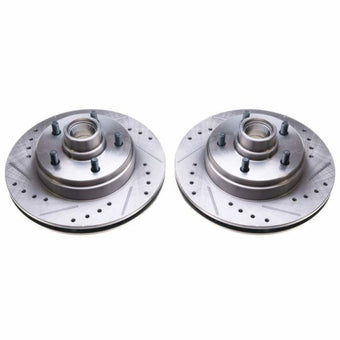 compare product Power Stop 86-89 Buick Electra Front Evolution Drilled & Slotted Rotors - Pair