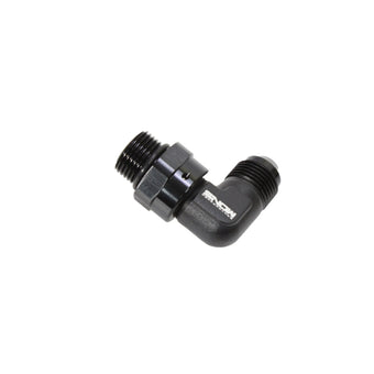 compare product Snow -8 ORB to -8AN 90 Degree Swivel Fitting (Black)