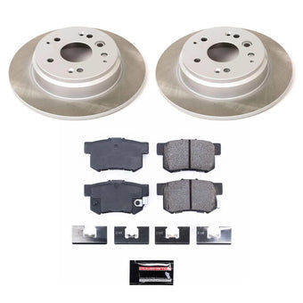 compare product Power Stop 03-11 Honda Element Rear Semi-Coated Rotor Kit