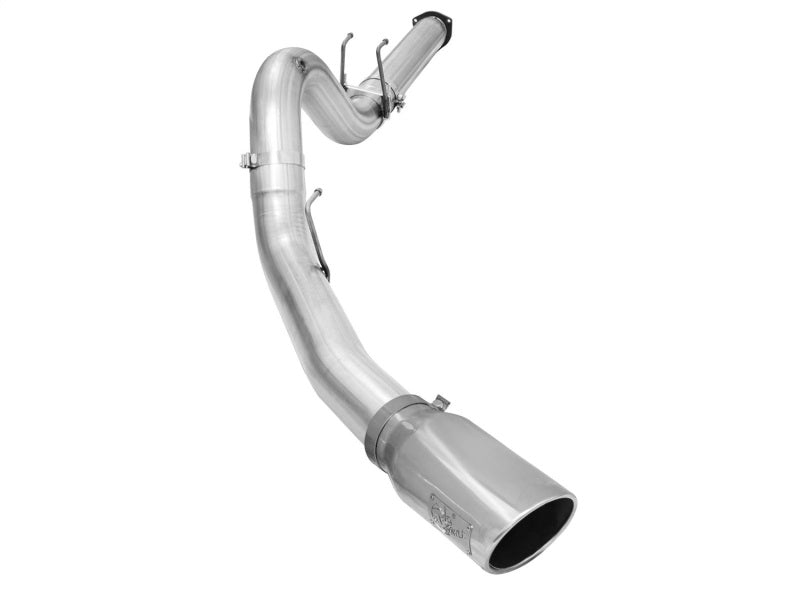 aFe Atlas Exhausts 5in DPF - Back Aluminized Steel Exhaust 2015 Ford Diesel V8 6.7L (td) Polished Tip - My Store