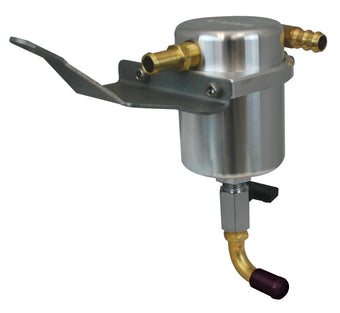 compare product Moroso 07-11 Jeep 3.8L JK Air/Oil Separator Catch Can - Large Body - Billet Aluminum