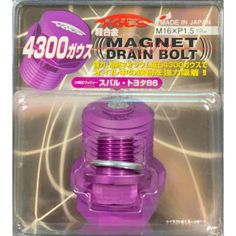 compare product Project Kics FRS/BRZ Purple Magnetic Drain Bolt - M16xP1.5