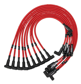 compare product Moroso Chevrolet Small Block (Sprint Car) Ignition Wire Set - Ultra 40 - Unsleeved - HEI - Red