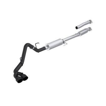 compare product MBRP 21-26 Ford F-150 3in Cat Back Single Side Exit Exhaust - Black