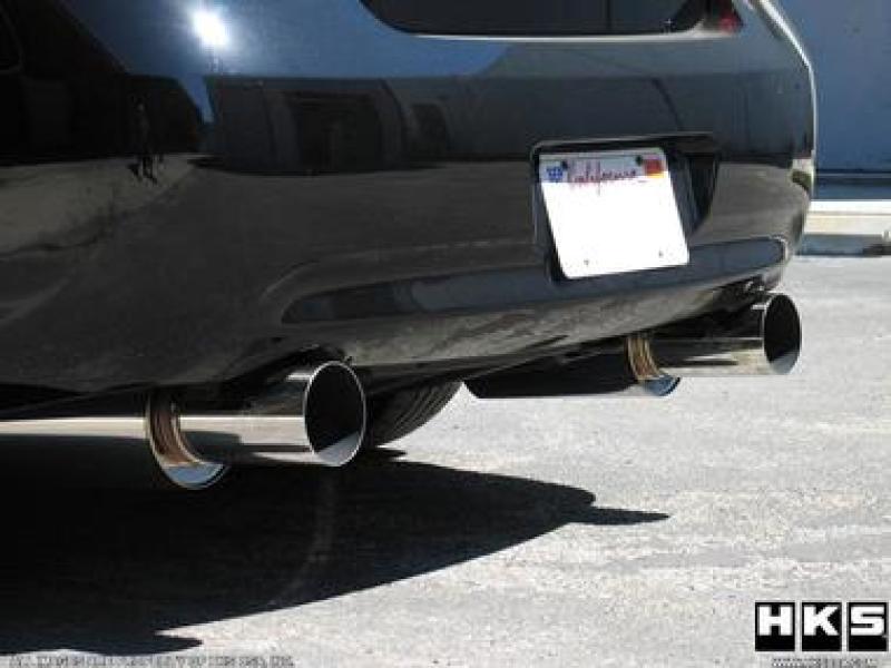 HKS 09 - 13 G37 Sedan Hi - Power Rear Muffler (SUS304 NO COATING) - My Store