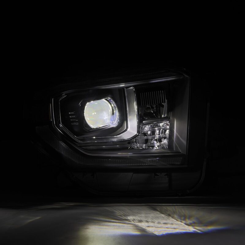 AlphaRex 14 - 21 Toyota Tundra LUXX - Series LED Proj Headlights Blk w/Actv Light & Seq. Sig + DRL - My Store