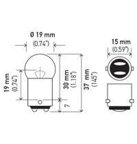 Hella Bulb 90 12V 8W BA15d G6 - My Store