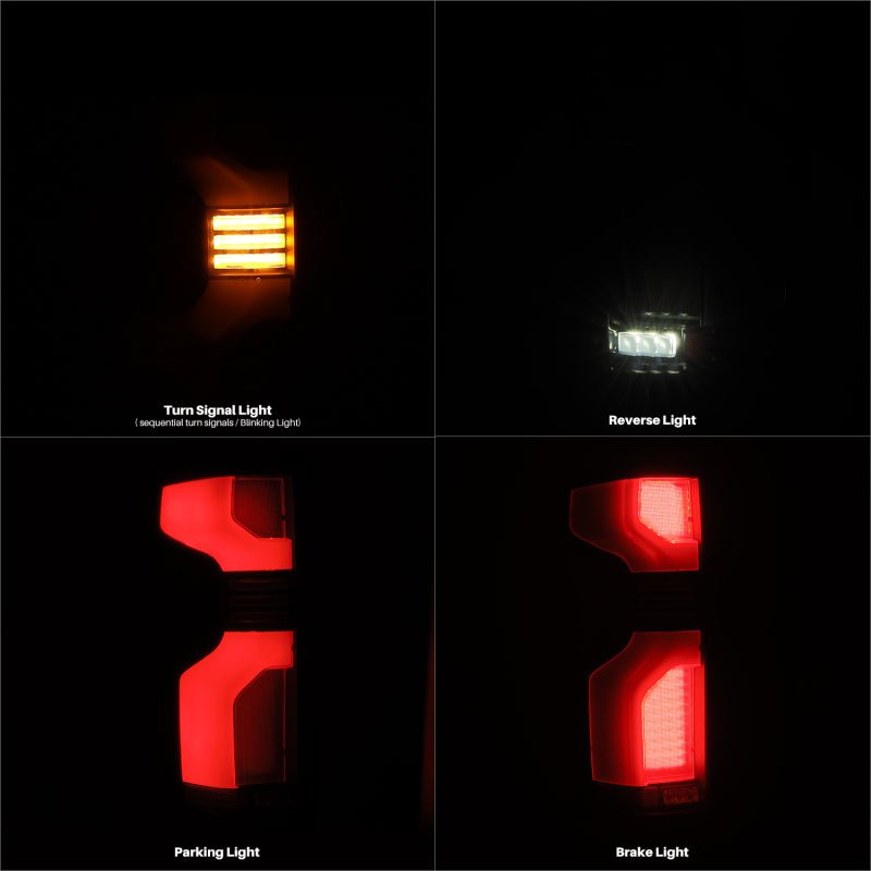 AlphaRex 19 - 24 Chevy Silverado 1500 / 20 - 24 2500HD/3500HD LUXX - Series LED Tail Lights Red - My Store