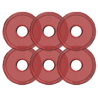 compare product KC HiLiTES Cyclone V2 LED - Replacement Lens - Red - 6-PK