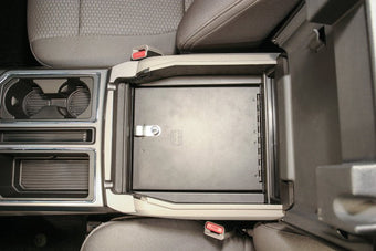 compare product Tuffy Console Safe W/ Key Lock For Ford Fseries Flow Thru Console