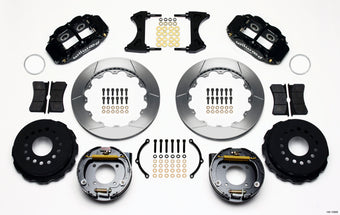 compare product Wilwood Narrow Superlite 4R Rear P-Brk Kit 12.88in Chevy 12 Bolt w/ C-Clips Staggered mt