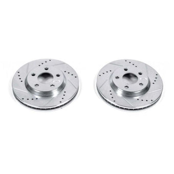 compare product Power Stop 2005 Buick LeSabre Front Evolution Drilled & Slotted Rotors - Pair