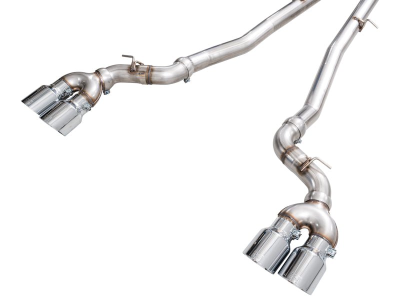AWE Tuning BMW G90/G99 M5 Track Edition Cat - Back Exhaust - Chrome Silver Tips - My Store