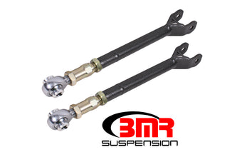 compare product BMR 08-17 Challenger Lower Trailing Arms w/ On-Car Adj. Rod Ends - Black Hammertone