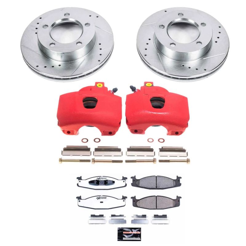 Power Stop 94 - 96 Ford Bronco Front Z36 Truck & Tow Brake Kit w/Calipers - My Store