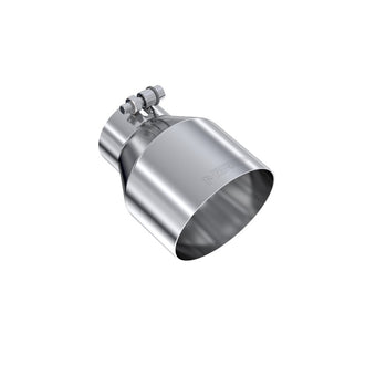 compare product MBRP Universal T304 Stainless Steel Tip, 3in ID / 5in OD Out / 6.5in Length / Angle Cut Single Wall