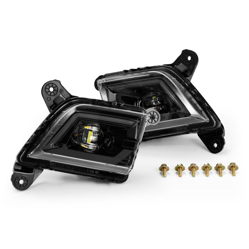AlphaRex 19 - 23 Chevrolet Silverado 2500/3500HD DoubleTap Dual Color LED Projector Fog Lights - My Store