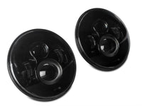 Raxiom 97 - 18 Jeep Wrangler TJ/JK Axial Series LED Daymaker Headlights - Black Housing (Clear Lens) - My Store