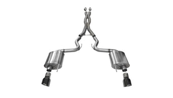 compare product Corsa 2015-2017 Ford Mustang GT 5.0 3in Cat Back Exhaust Black Dual Tips (Sport)