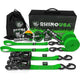 Rhino USA Heavy Duty Ratchet Tie - Downs 2 - Pack (Green) 1.6In X 8Ft - My Store