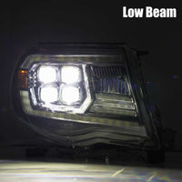 AlphaRex 05 - 11 Toyota Tacoma NOVA LED Projector Headlights Plank Style Black w/Activation Light/DRL - My Store