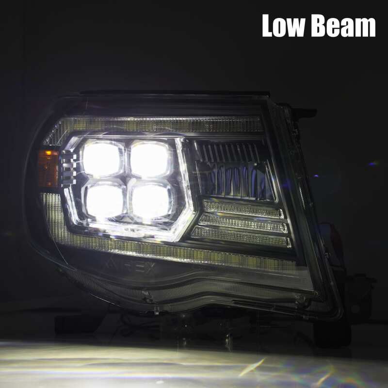 AlphaRex 05 - 11 Toyota Tacoma NOVA LED Projector Headlights Plank Style Chrome w/Activation Light/DRL - My Store
