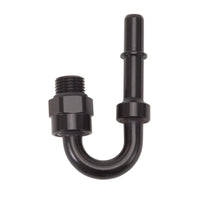 Russell Performance Adapter Fitting 3/8in SAE Quick Disc Male to 6 SAE Port Male Swivel 180Deg Blk - My Store