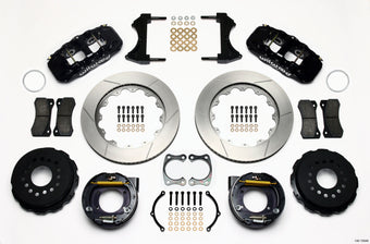 compare product Wilwood AERO4 Rear P-Brake Kit 14.00in Big Ford New Style 2.50in Offset