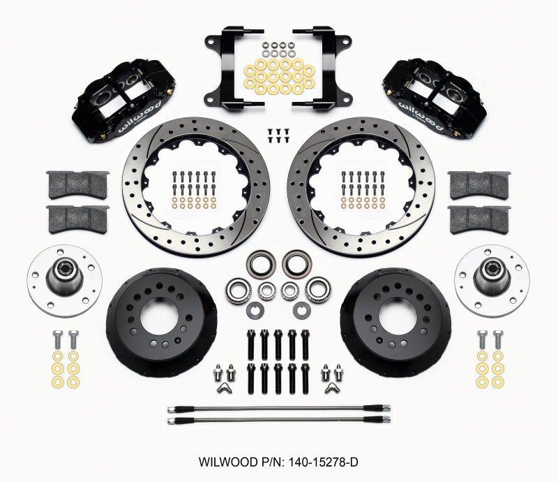 Wilwood Narrow Superlite 6R Front Hub Kit 12.88in Drilled 82 - 92 Camaro//Firebird - My Store