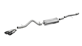 compare product Corsa 2014-19 Sierra/Silverado 1500 Crew/Dbl / Short/Std. Bed 6.2L V8 Black Sport Single SideCB Exht