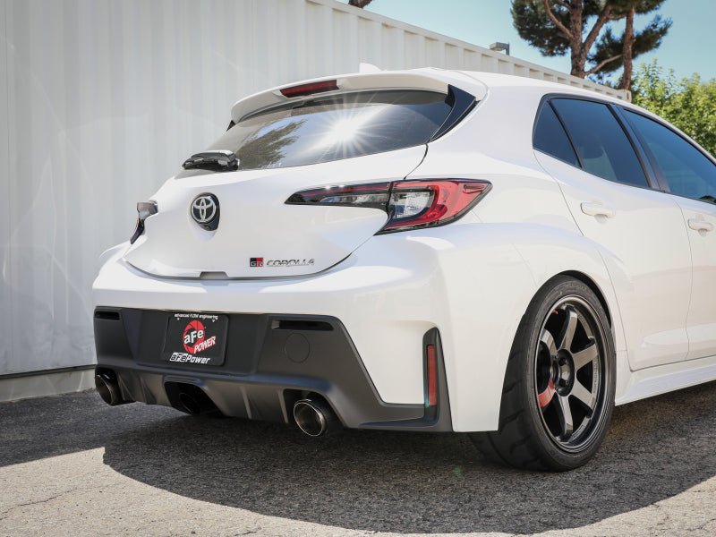 aFe 23 - 24 Toyota GR Corolla L3 1.6L (t) Gemini XV 3in to 2 - 1/2in CatBack Exhaust w/Carbon Fiber Tips - My Store