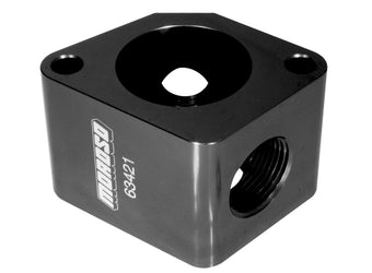 compare product Moroso Filler Neck Manifold Housing (Use w/Part No 63460/63461/63465/63466) - Aluminum