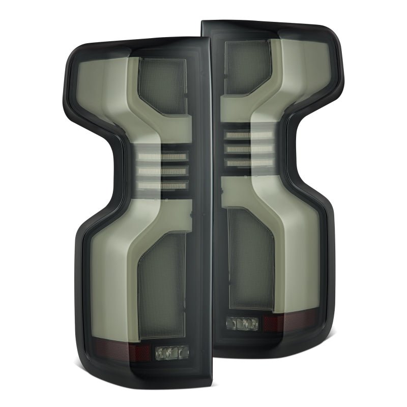 AlphaRex 19 - 24 Chevy Silverado 1500 / 20 - 24 2500HD/3500HD LUXX - Series LED Tail Lights Black - My Store