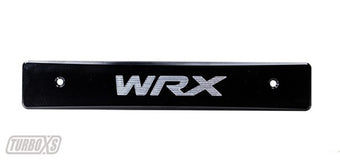 compare product Turbo XS 08-14 Subaru WRX/STi Billet Aluminum License Plate Delete Black Machined WRX Logo