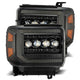 AlphaRex 14 - 18 GMC Sierra NOVA LED Proj Headlights Plnk Style Alpha Blk w/Activ Light/Seq Signal/DRL - My Store