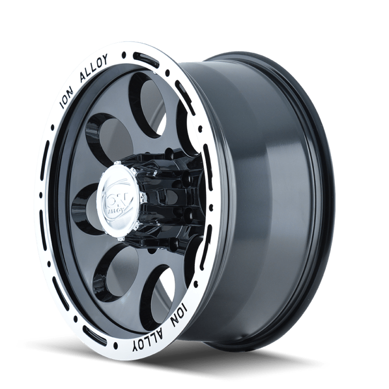 ION Type 174 17x9 / 6x139.7 BP / 0mm Offset / 106mm Hub Black/Machined Wheel - My Store