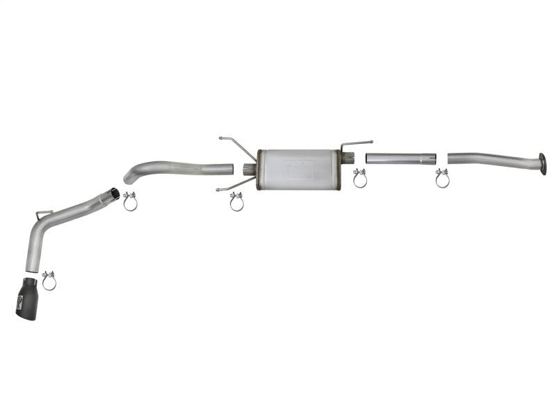aFe MACH Force - Xp 2 - 1/2in 304 SS Cat - Back Exhaust w/Black Tips 2016+ Toyota Tacoma L4 - 2.7L / V6 - 3.5L - My Store