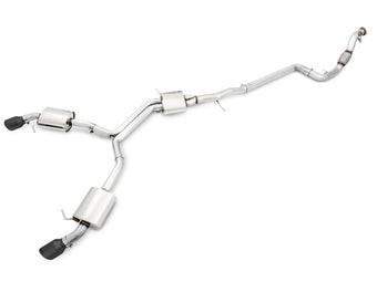 compare product AWE Tuning Audi B9 A4 Touring Edition Exhaust Dual Outlet - Diamond Black Tips (Includes DP)
