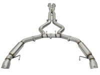aFe MACHForce XP 3in Aggressive Toned Cat - Back Exhausts w/ Polished Tips 15 - 17 Ford Mustang V6/V8 - My Store